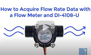 How to make flow measurements using a flow sensor and a Dataq Instruments Data Logger