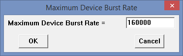 Maximum Device Burst Rate