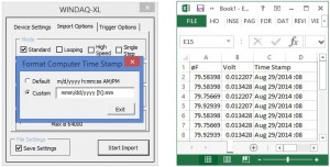 WinDaq/XL Real-time Bridging Software