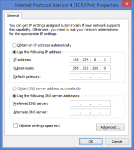 Ethernet Connected