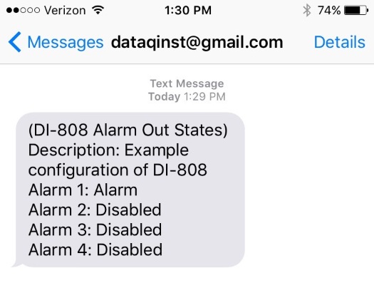 Text alerts