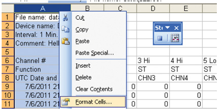 Format Cells