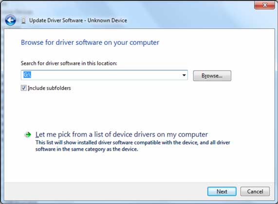 Update Driver Software