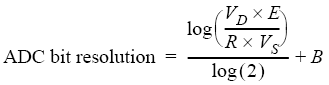 adc resolution calculator