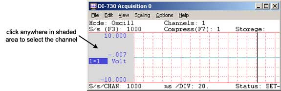 Edit Channel Settings Gain Factor