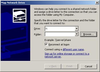 mapping a network drive