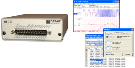 DI-710 Ethernet Data Acquisition System with 37-pin D sub DI-710 Ethernet DAQ with 37-pin D sub