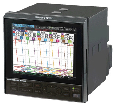 graphtec mt100 paperless chart recorder and data logger chart recorder