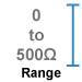 This amplifier module measures 0 to 500 Ohm.