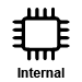 This data logger records to internal memory.