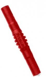 Red 4mm insulated banana coupler