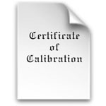 NIST Calibration Certificate
