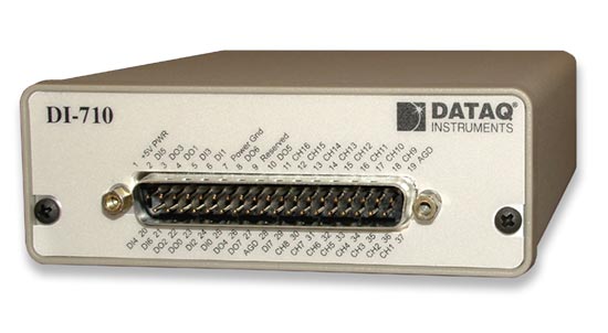 DI-710 Ethernet Data Acquisition System with 37-pin D sub DI-710 Ethernet DAQ with 37-pin D sub