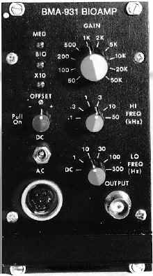 BMA-931 Biomedical Amplifier